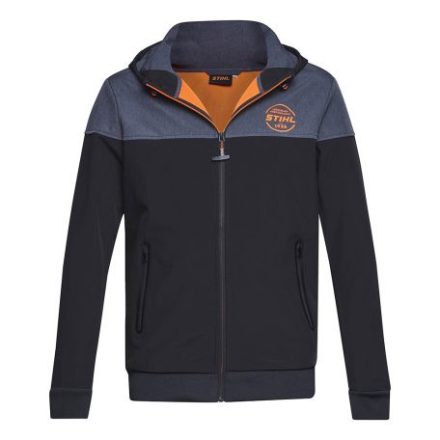 STIHL LOGO CIRCLE fekete-szürke színű férfi softshell kabát M (04209100152)