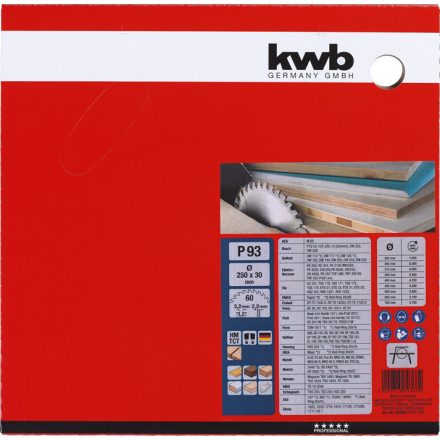 KWB-589366-Profi-Tct-Hm-Korfureszlap-250X30X32-Mm-60-Fogu