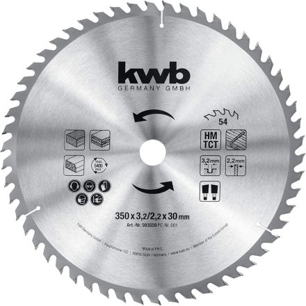 KWB-593559-Profi-Tct-Hm-Forgacslap-Korfureszlap-350X30X32-Mm-54-Fogu