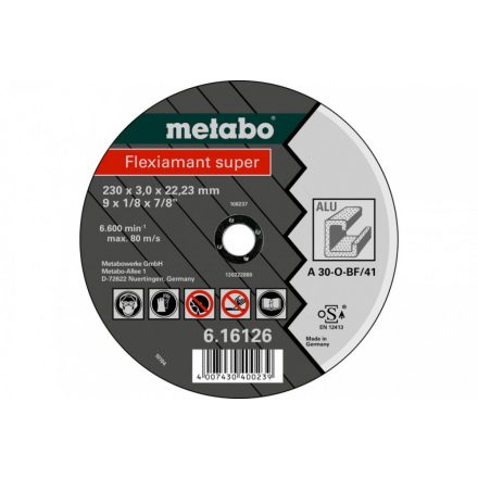 Metabo-Flexiamant-Super-230X30X2223-Aluminium-Tf-41-616126000