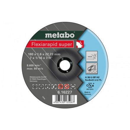 Metabo-Flexiarapid-Super-180X16X2223-Inox-Tf-42-616227000