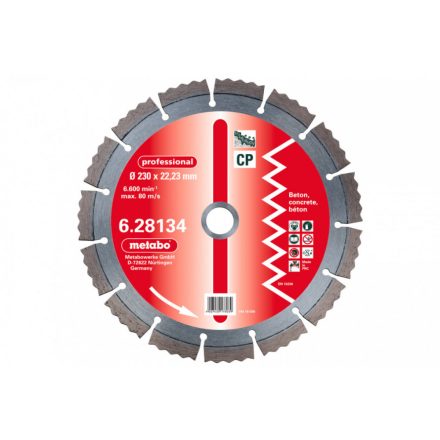 Metabo-Gyem.-Vagot.-115X215X2223Mm-Professional-Cp-Beton-628129000