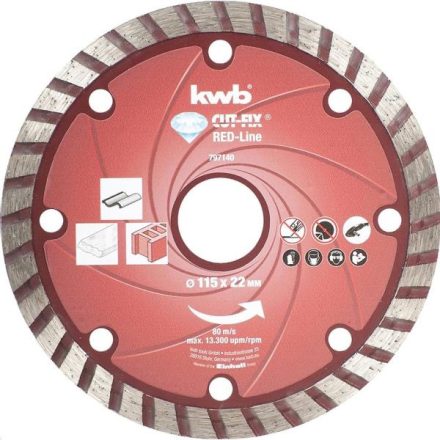 KWB-797140-Profi-Red-Line-Cut-Fix-Gyemant-Vagotarcsa-115X2223X70X21Mm