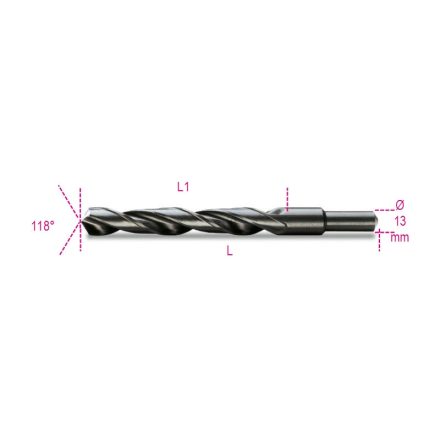 Beta-004100281-410A-1350-Rovid-Nagymeretu-Csigafuro-13-Mm-Es-Hengeres-Szarral-Hss-Hengerelt-Barnitott