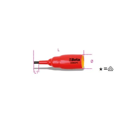 Beta-009200264-Beta-920Mq-Pe4-1-2-Imbusz-Dugokulcs-Szigetelt-4-Mm