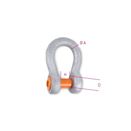 Beta-080320012-8032-T2-Ivelt-Emelokengyel-Negyszogletes-Furatu-Csappal-Nagyszilardsagu-Otvozott-Acel-Tuzihorganyzott