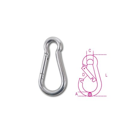 Beta-082740210-8274-10X100-Karabiner-Horog-Aisi-316